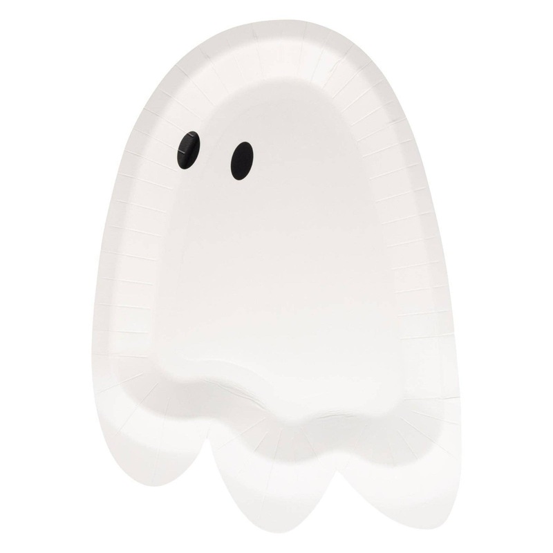 Ghost Shaped Paper Plates 10"