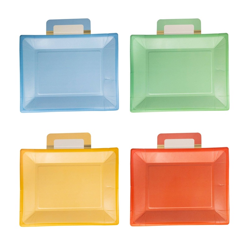 Lunchbox Shaped Paper Plates 10"