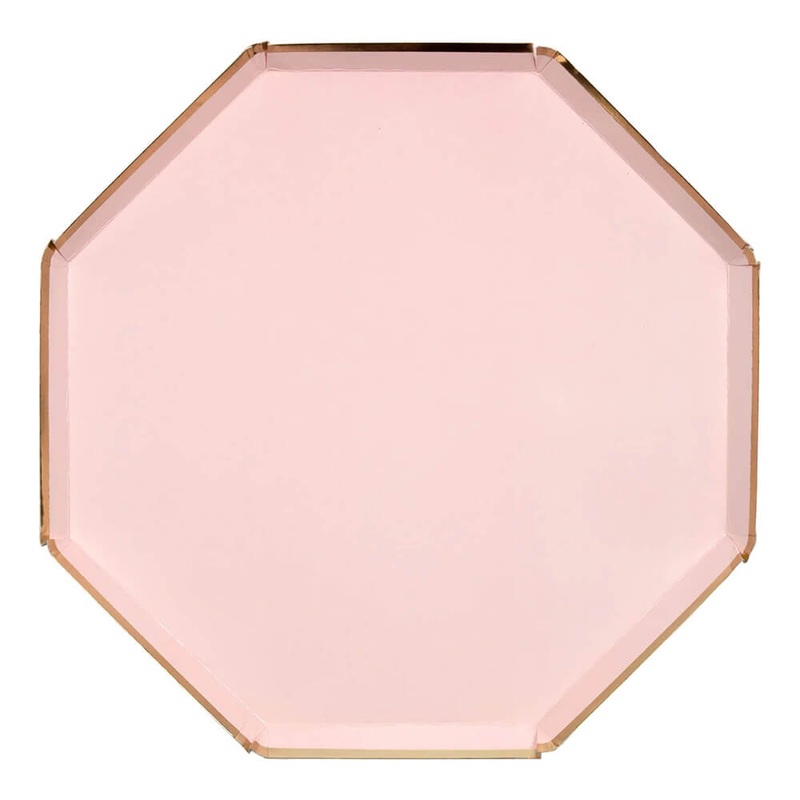 Meri Meri Party Dusky Pink Dinner Plates 10.25"