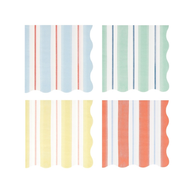Meri Meri Party Preppy Stripe Small Napkins
