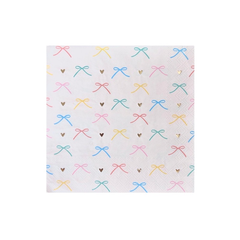 Multi-color Bows Large Napkins