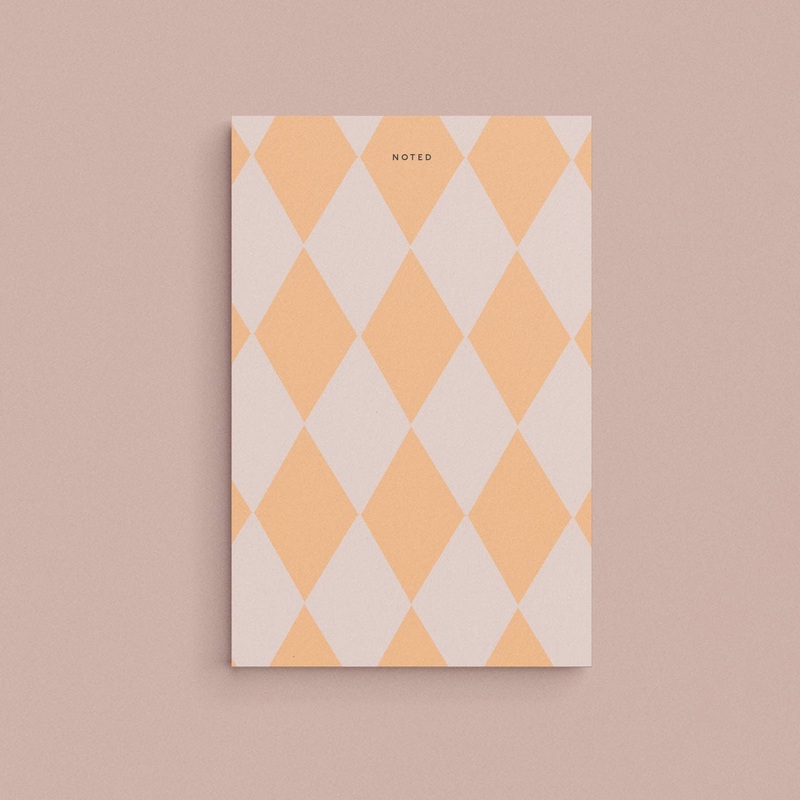 Pink / Peach Diamond Notepad