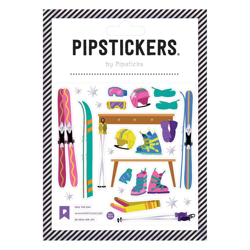 Skis The Day Stickers