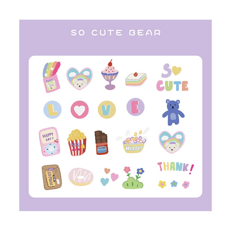 So Cute Bear Kawaii Stickers