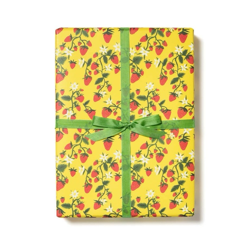 Strawberry Patch Wrapping Paper Sheets (Roll of 3)