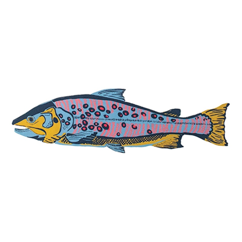 Trout Oversized Greeting Card