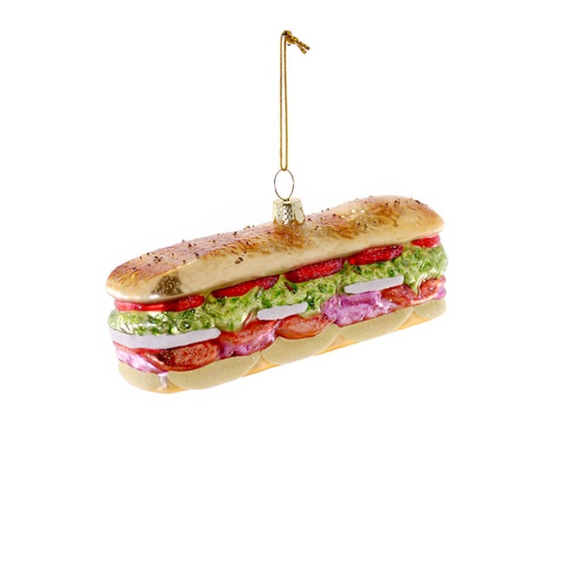 Deluxe Sub Sandwich Ornament 5"