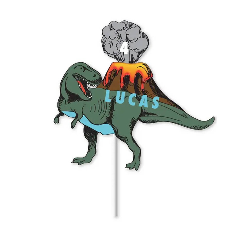 Dinosaur Party Customizable Cake Topper