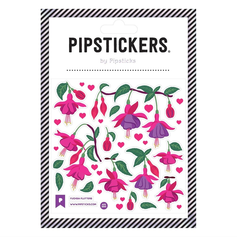 Fuchsia Flutters Stickers