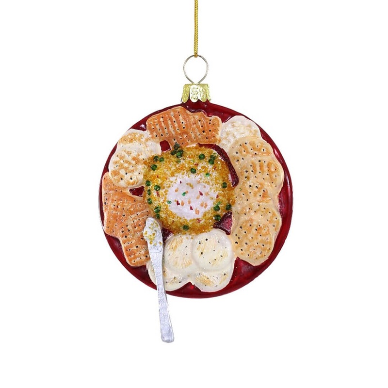 Holiday Cheese Ball Ornament 4"