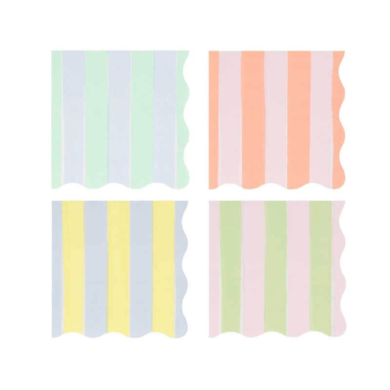 Meri Meri Party Pastel Stripe Small Napkins