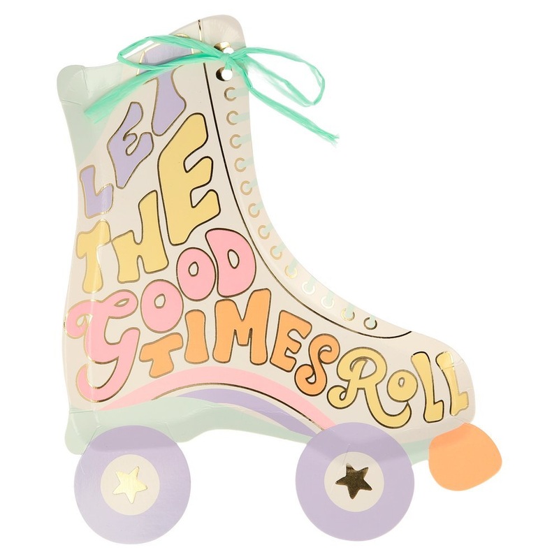 Meri Meri Party Roller Skate Plates 9.5"