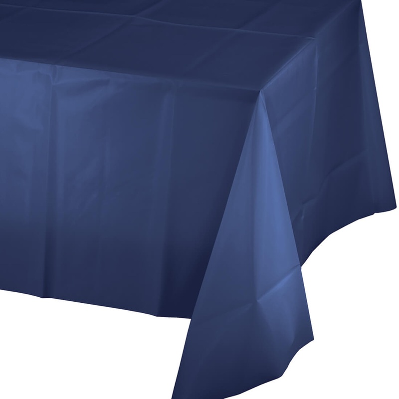 Navy Plastic Table Cover
