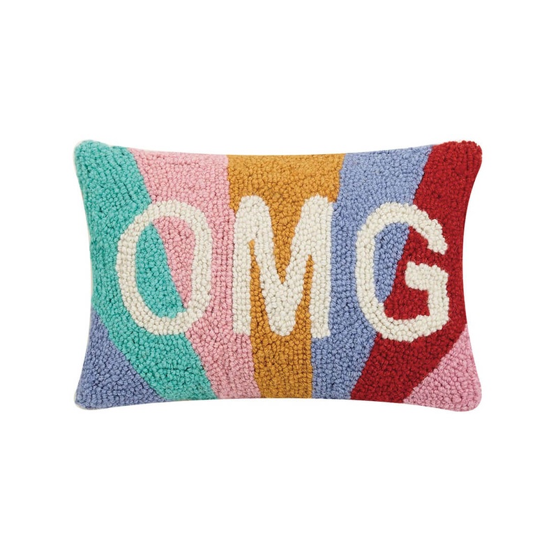 OMG Rainbow Hook Pillow
