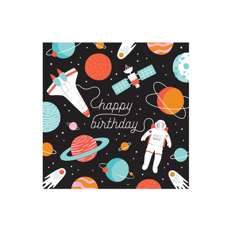 Outer Space Adventure Party Luncheon Napkins