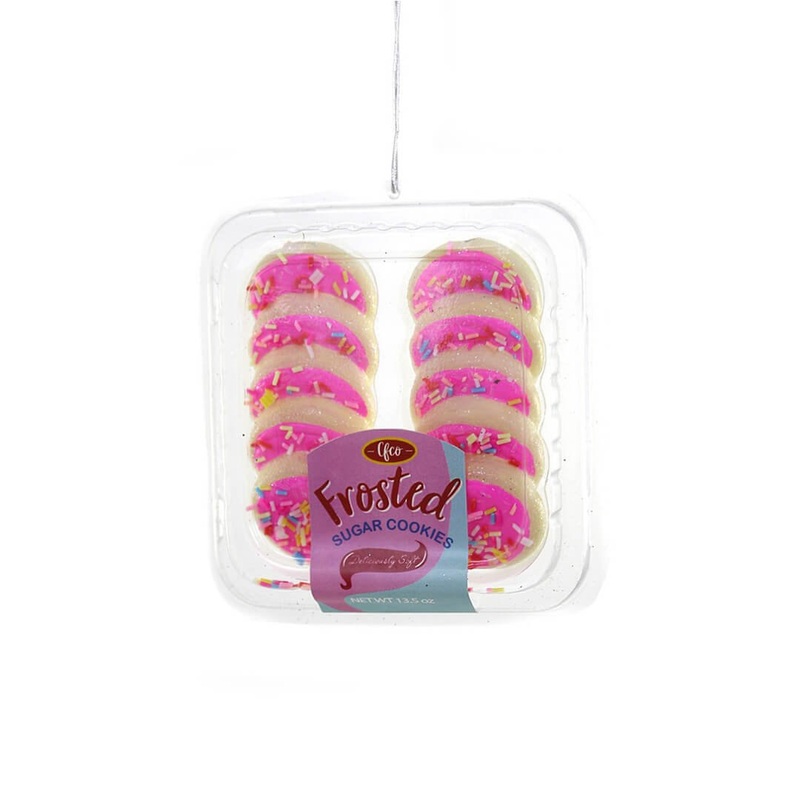 Pink Deliciously Soft Packaged Sugar Cookies Ornament 4"