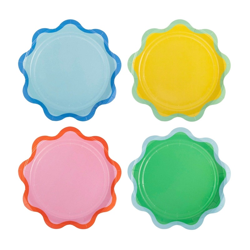 Ric Rac Edge Dessert Plates 7"