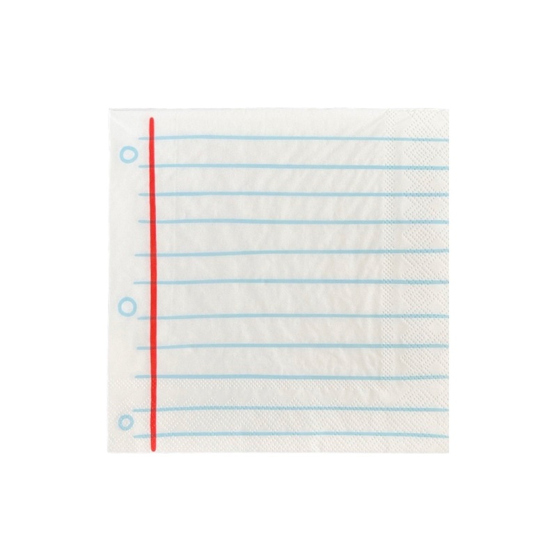 Smarty Pants "Notebook Paper" Large Napkins