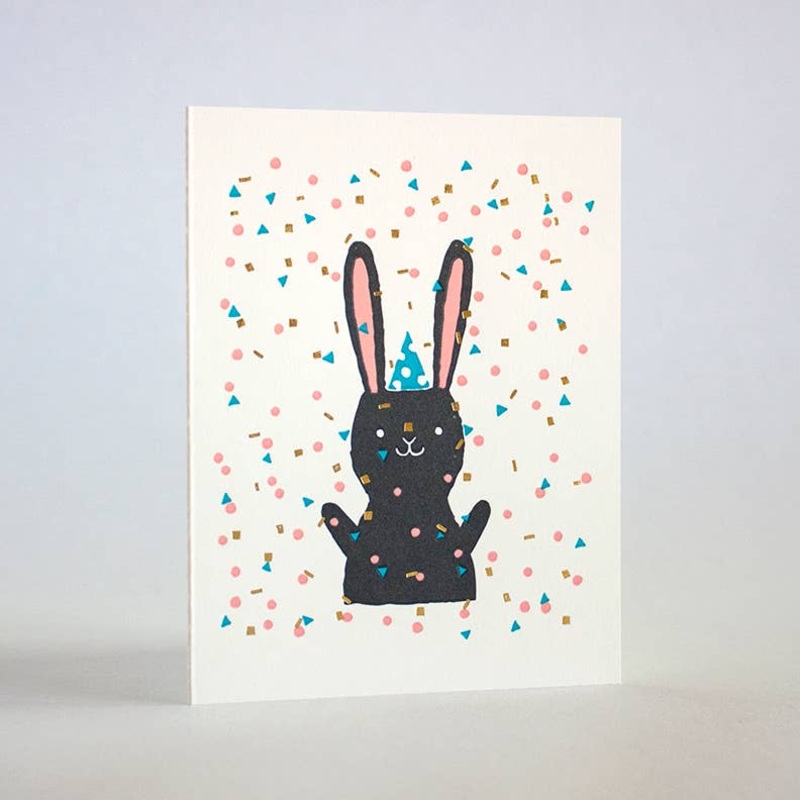 Confetti Bunny Card