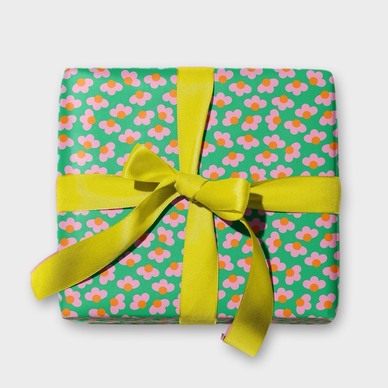 Flower Buds Floral Gift Wrap Sheets (Roll of 3)