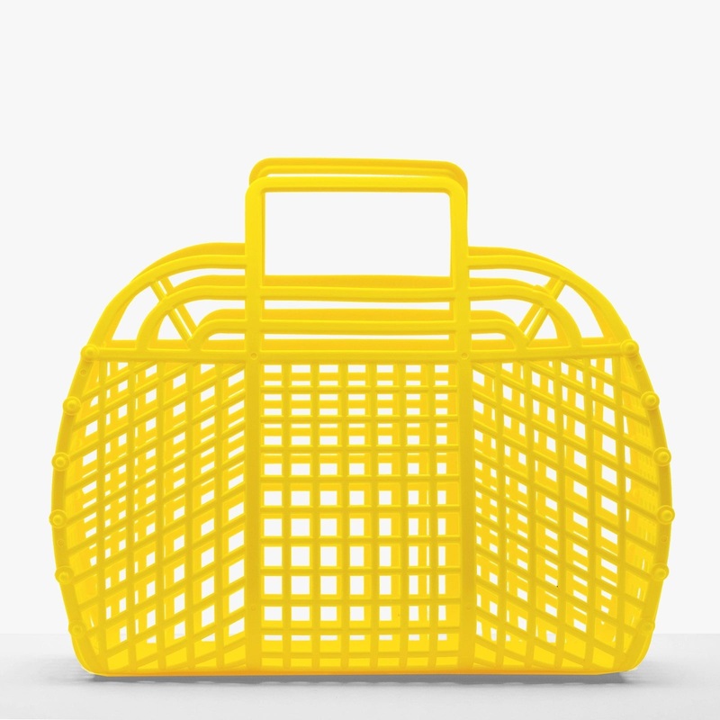 Large Yellow Jelly Basket