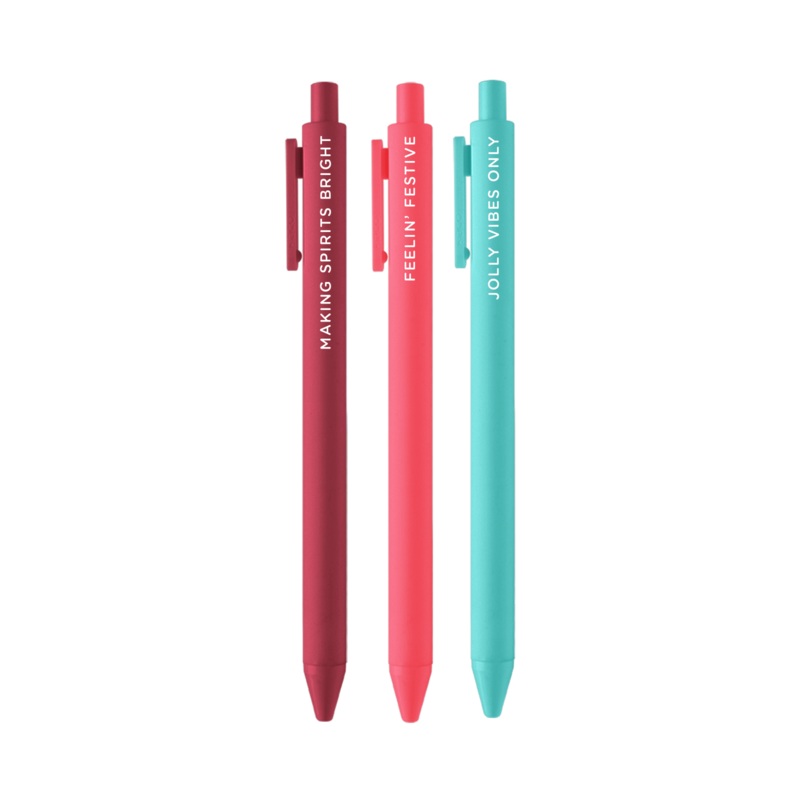 MAKING SPIRITS BRIGHT Holiday Jotter Pen Set