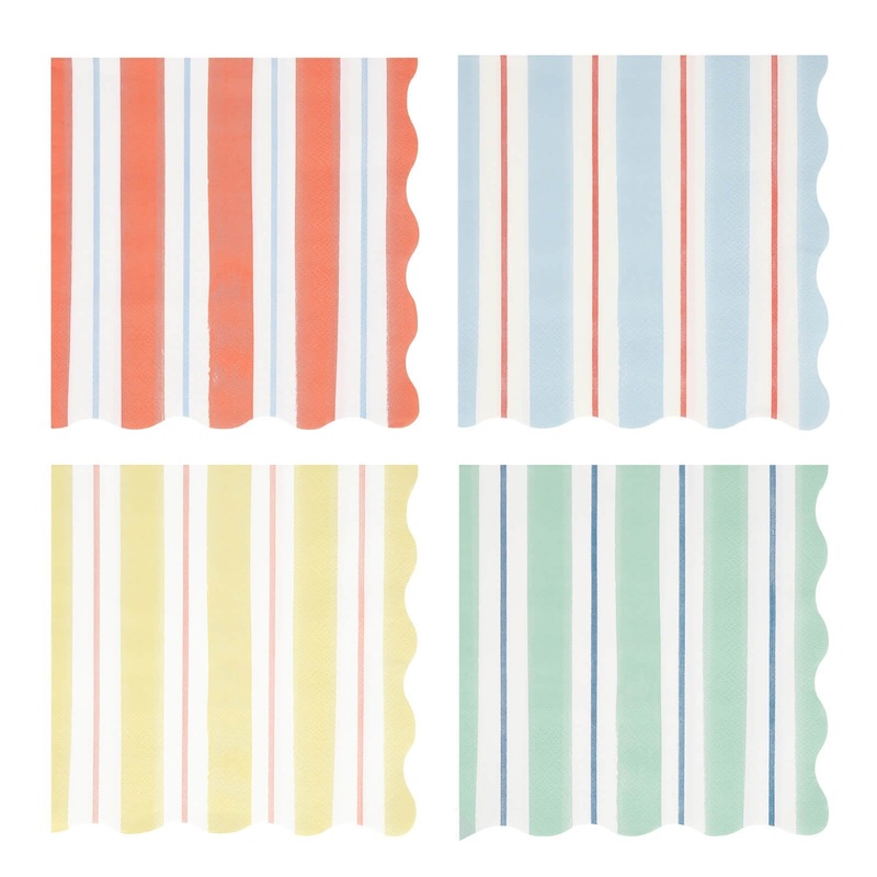 Meri Meri Party Preppy Stripe Large Napkins