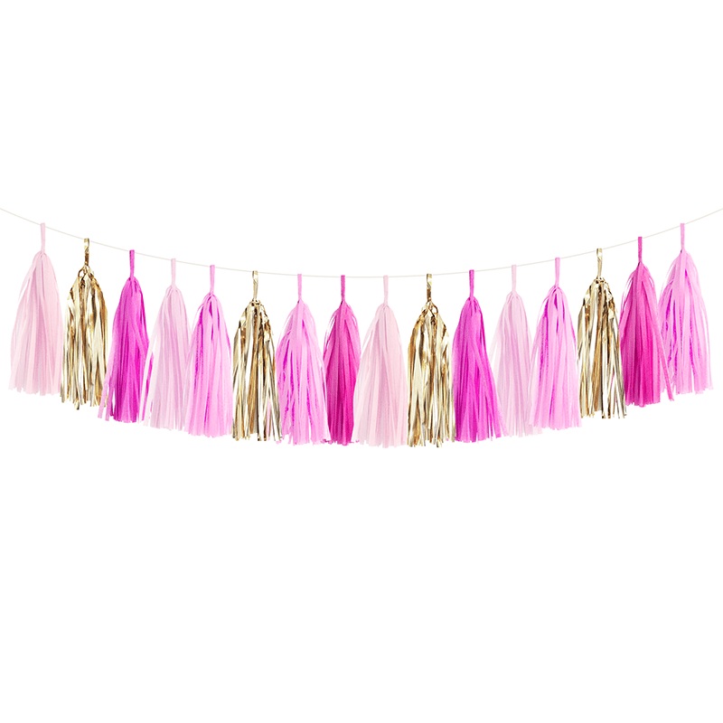 Pink Party Tassel Garland Kit
