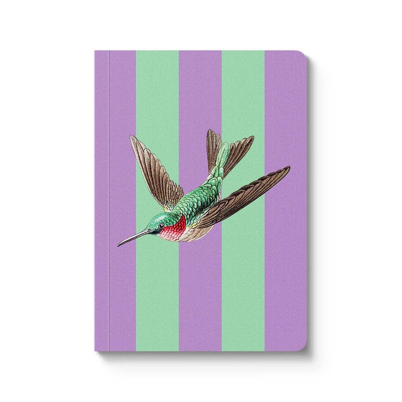Striped Hummingbird A6 Notebook