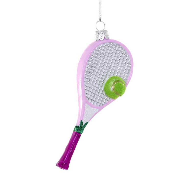 Tennis Racket Ornament 4.25"