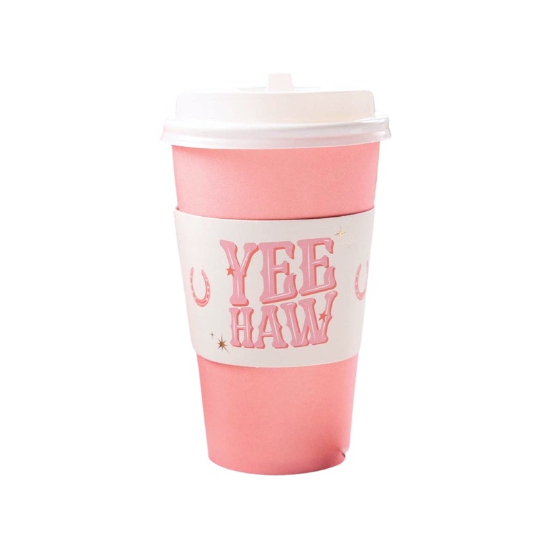 Yee-Haw Pink Cowgirl To-Go Cups