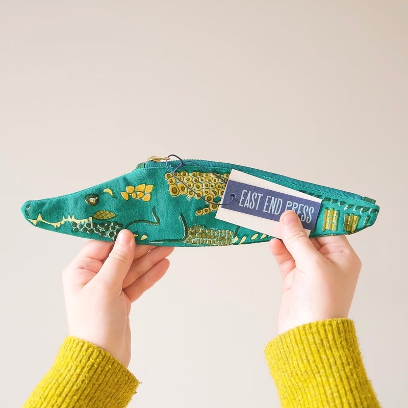 Alligator Fabric Pencil Case