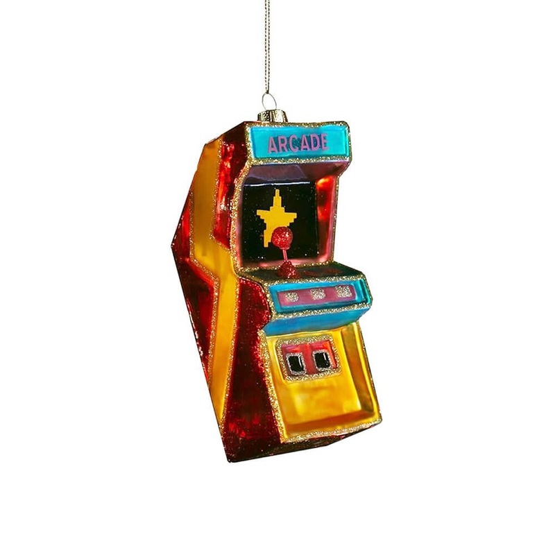 Arcade Game Glass Ornament 5.5"