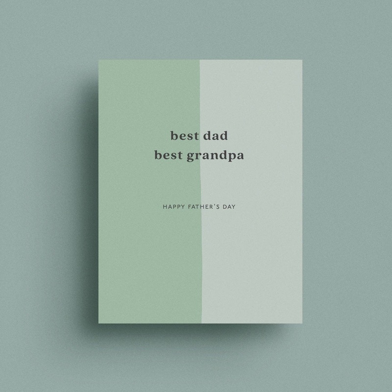 Best Dad  & Best Grandpa Greeting Card