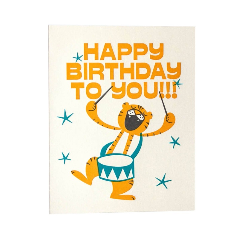 Birthday Tiger Card