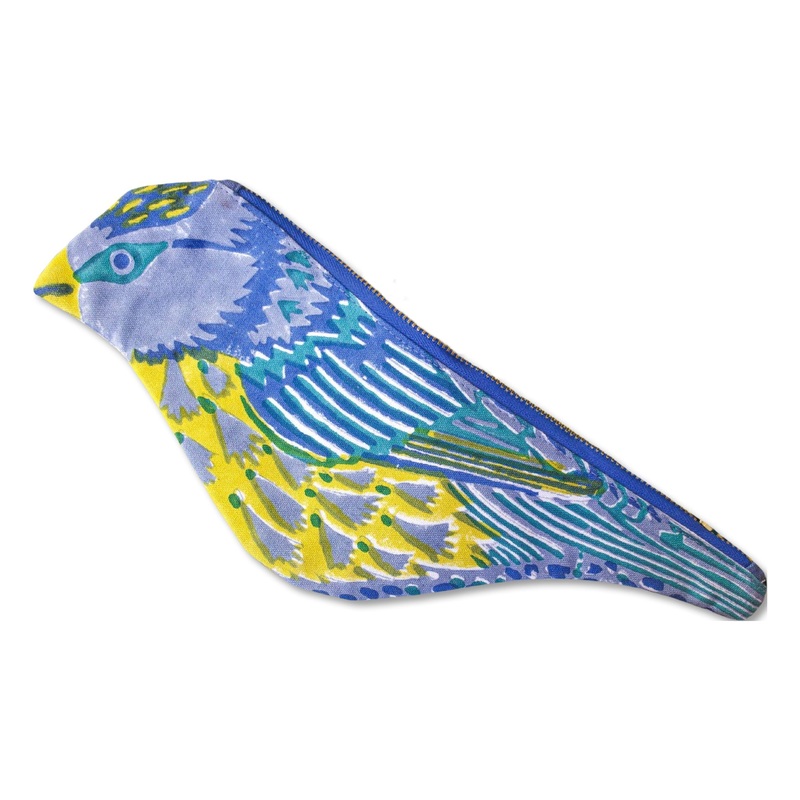 Blue Tit Fabric Pencil Case