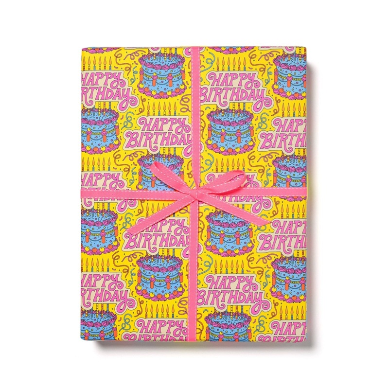 Cake & Confetti Gift Wrap Sheets (Roll of 3)