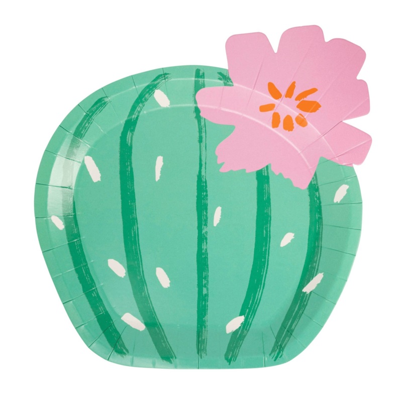 Fiesta Cactus Paper Plates 9"