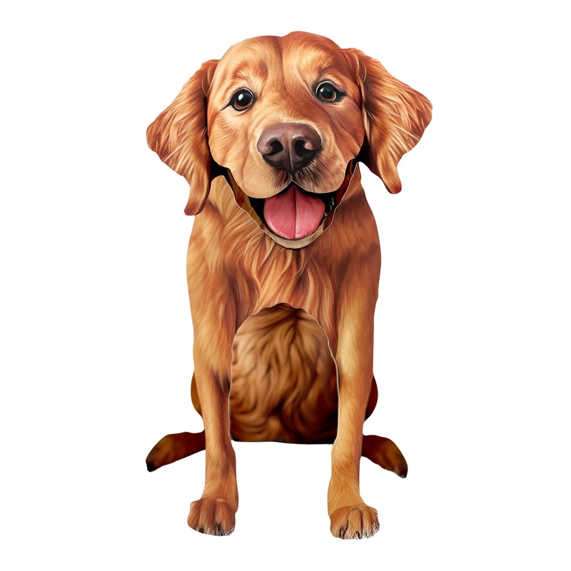 Golden Retriever Pop-Up Pet Card