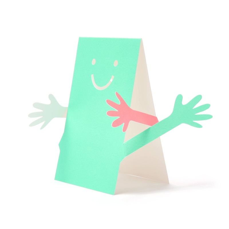 Hug Die-Cut Greeting Card