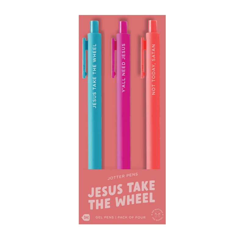 JESUS TAKE THE WHEEL Jotter Pen Set