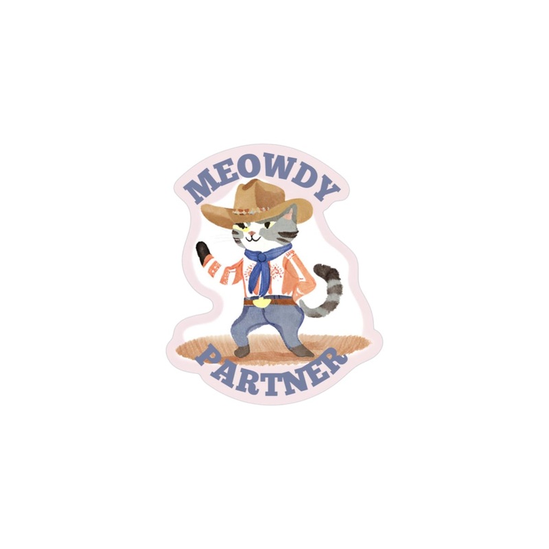 MEOWDY PARTNER Vinyl Sticker