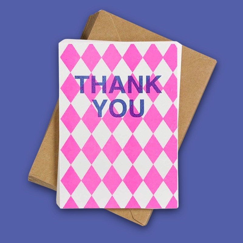 Pink Diamond Thank You Notecards (12pk)