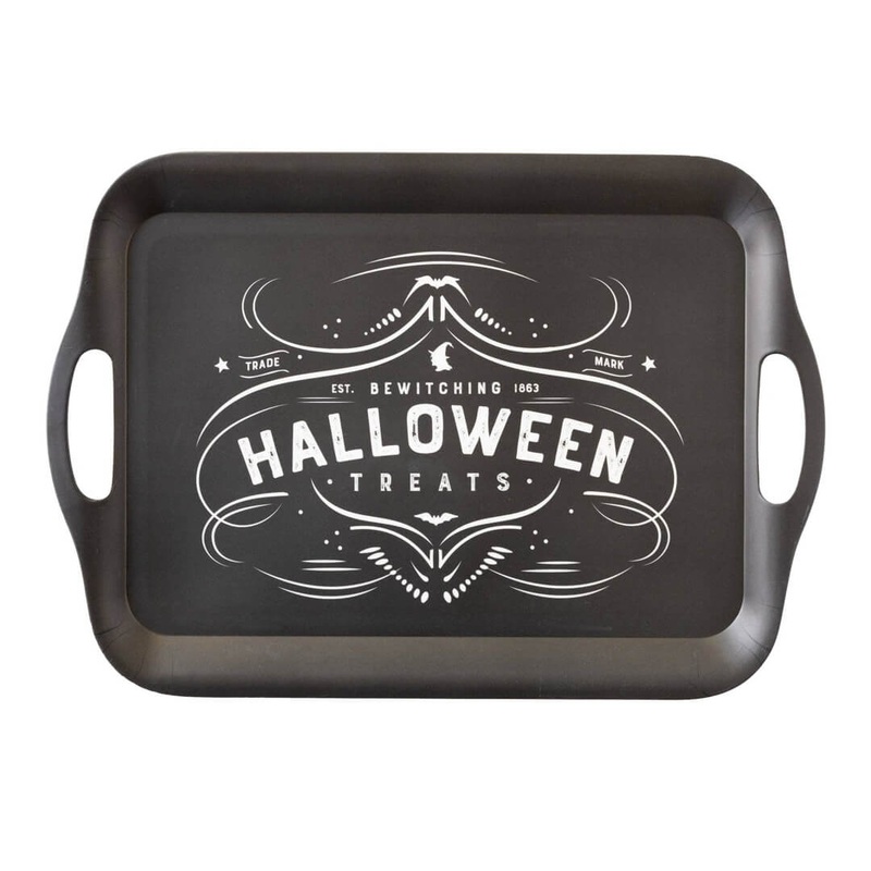 Salem Apothecary Halloween Treats Reusable Bamboo Party Tray