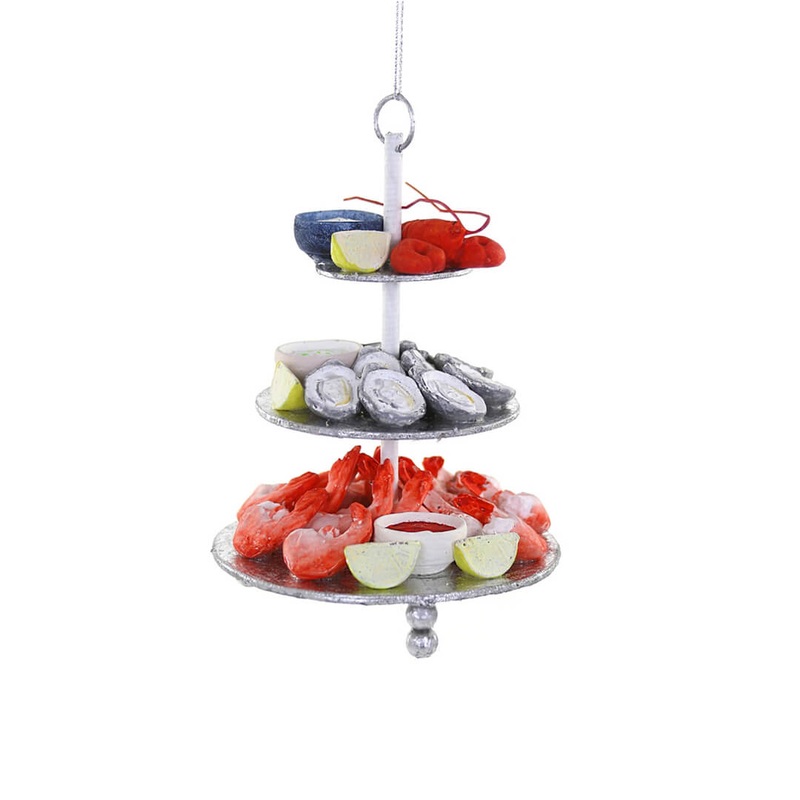 Seafood Tower Ornament 5"