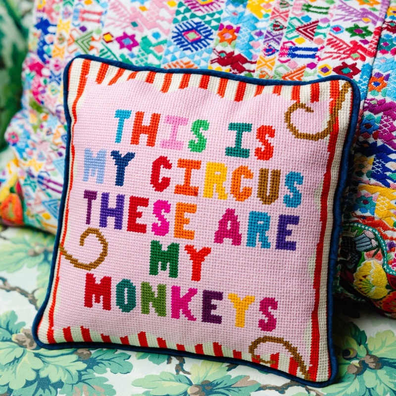THIS IS MY CIRCUS Needlepoint Pillow