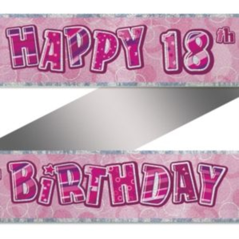 18th Birthday Dazzling Effects Banner