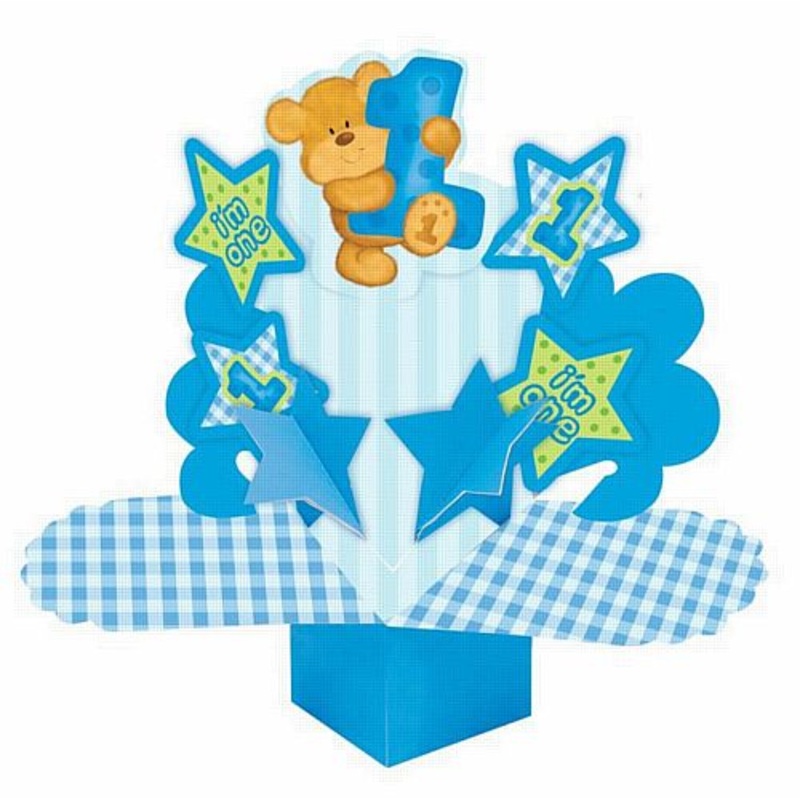 Bears First Birthday Boy Centerpiece