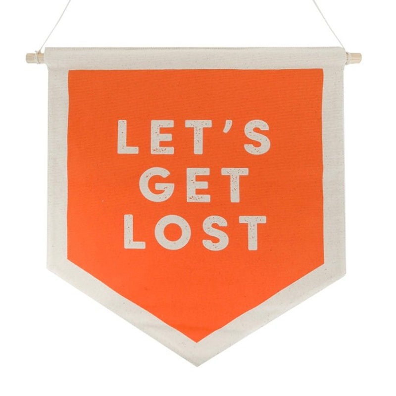 Camp Explorer "LET'S GET LOST" Canvas Banner