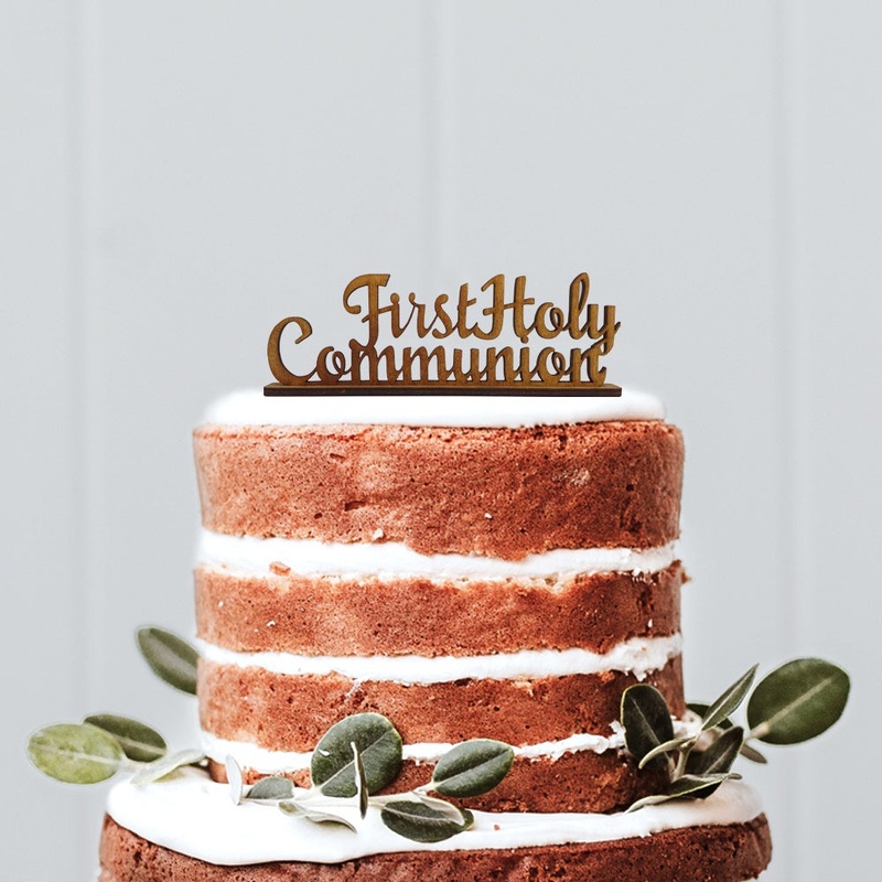First Holy Communion Cake Topper - 15cm wide